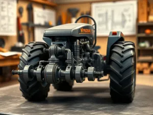 Schemat przedniego napędu Zetor 7245 – opis i rysunek