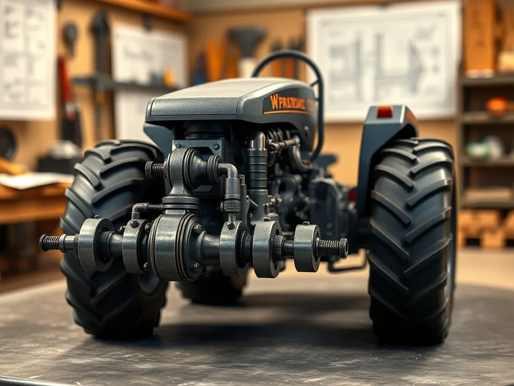 Schemat przedniego napędu Zetor 7245 – opis i rysunek